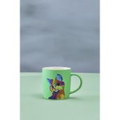 Karaca Soft Touch Kedi 350 ml Kupa - Yeşil