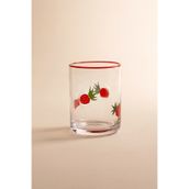 Karaca Strawberry Çilek Desenli Meşrubat Bardağı 420 ml Kırmızı