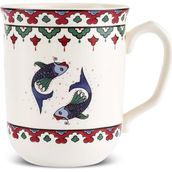 Karaca x Ömür Akkor İznik Balık Kupa 340 ml - Renkli