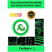 Karanlıkta Işık Veren Yansıyan 8 Metre Fosforlu Yeşil Şerit Bant Kendinden Yapışkanlı Reflektör Bant
