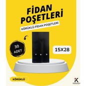 Karaoğlu Vakum Ambalaj Fidan Poşeti 15 cm x 28 Cm,fidan Poşeti, Fide Fidan Poşeti, Fidan Tüpü Adet Seçiniz - 15X28 Cm - 30 Adet