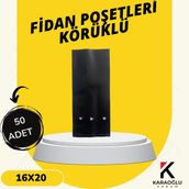 Karaoğlu Vakum Ambalaj Fidan Poşeti 16 cm x 20 Cm,fidan Poşeti, Fide Fidan Poşeti, Fidan Tüpü Adet Seçiniz - 16x20 50 Adet