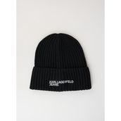 KARL LAGERFELD Siyah Erkek Baskılı Bere 245D3405_ESSENTIAL LOGO BEANIE