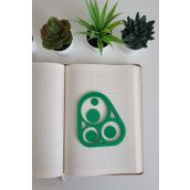 Karmelom Studio 3 Bölmeli Spirograf Cetvel Set