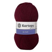 Kartopu Ak Soft K110 Bordo İplik