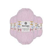 Kartopu K1562 5 Adet Toz Pembe Yumurcak Kadife El Örgü İpi