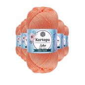 Kartopu K218 Somon Lotus Bikini Büstiyer Bluz 5 Adet Örgü İpi
