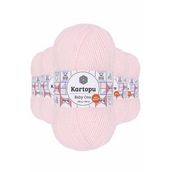 Kartopu K255 5 Adet Bebe Pembe Baby One Tüylenmeyen El Örgü İpi Yünü