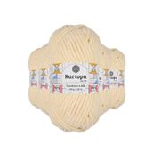 Kartopu K349 5 Adet Koyu Krem Yumurcak Kadife El Örgü İpi