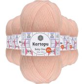 Kartopu K699 5 Adet Pembe Baby One Tüylenmeyen El Örgü İpi Yünü