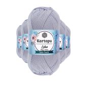 Kartopu K714 Gri Lotus Bikini Büstiyer Bluz 5 Adet Örgü İpi