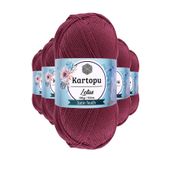 Kartopu K756 Begonvil Lotus Bikini Büstiyer Bluz 5 Adet Örgü İpi