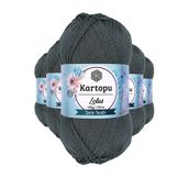 Kartopu K944 Füme Lotus Bikini Büstiyer Bluz 5 Adet Örgü İpi