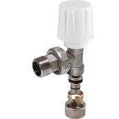 KAS 1/2″ Pex-B Bağlantılı Köşe Rakorlu Radyatör Vana