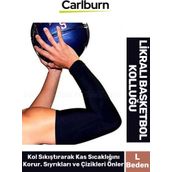 Kas Sıcaklığı Koruyan Yıkanabilir Nem Yönetim Teknolojisi Siyah Likralı L Beden Basketbol Kolluğu