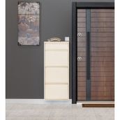 Kaser Metal 3'Lü Ekstra Metal Ayakkabılık (548177758) Krem