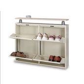 Kaser Metal Krem Ayakkabılık 2+2