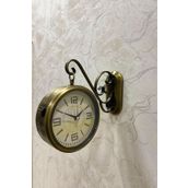 Kasva Concept 37x28 cm Eskitme Metal İstasyon Duvar Saati