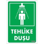 Katar Market Tehlike Duşu Uyarı Levhası