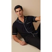 Katia & Bony Silver Düğmeli Pijama Takımı Siyah, XL, 12511M4001, SİYAH, erkek