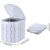 Katlanır Portatif Kamp Tuvaleti [wc] - 6456 Ecorce Tube Marron - Polyester