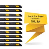 Kauçuk Araç Stoperi 183x15x10 cm 10 Adet İndirimli Set