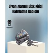 Kaufhier Motosik ve Bisik Için 6mm Pinli Alarmlı Disk Kilidi