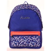 Kaukko K1664 Navy Blue Flowers Hat Sırt Çantası