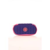 Kaukko K2624 Navy Blue Quilted Özel Bölmeli Kalem Çantası