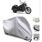 Kawasaki VN 900 Arka Çanta Uyumsuz Ultra Kalın Su Geçirmez Motor Brandası
