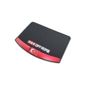 Kaydirmaz Silikonlu Ped Arac Gogus Torpido Ev Ofis Cok Amacli 4X4 Off Road Bayrak Desen 17,5Cm X13cm
