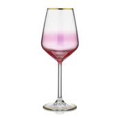 Kcd 6 Parça Bolero Pembe Dekor Ayaklı Bardak