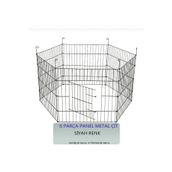 KEDİ KÖPEK EVİ KÖPEK KEDI TAVSAN Çiti Kafesi 63cm X 48cm - 6 Parça Panel Çit- Siyah Renk