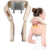 Kensa Sıcak Kompresli Gürültüsüz Yoğurmalı Omuz Boyun Masaj Cihazı | Shiatsu Masaj Aleti, Ev-Ofis Kullanım