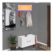 Kenzlife Ayakkabılık Galoş3 Byzbyz 53*080*32 Kapaklı 3 Raflı 12 Çift Ayakkabı Kapasitesi