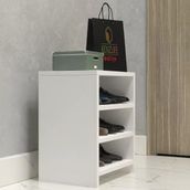 Kenzlife Ayakkabılık Konevi Mat Beyaz Suntalam 050*040*30 Altı Çift Ayakkabı Kapasitesi Arkalıksız