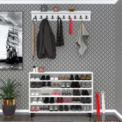 Kenzlife Ayakkabılık Nalın5 Byz 53*120*30 Kapaksız 5 Raflı 30 Çift Ayakkabı Kapasitesi