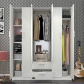 Kenzlife Begonvil 6 Kapılı Çekmeceli 150 cm Gardrop