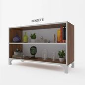 Kenzlife Beril Ceviz 68x90x20 cm Kitaplık
