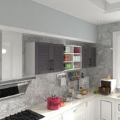 Kenzlife Bulgur 60 Gri Mod 2 60x240x32 Mebran Kapak Suntalam Gövde Hazır Mutfak Dolabı