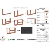 Kenzlife Canna Beyaz 60x120x22 cm Mutfak ve Banyo Dolabı