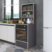 Kenzlife Esmacan Gri 165x60x56 Mutfak Dolabı