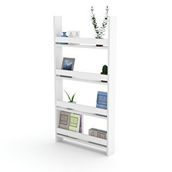 Kenzlife Fernur 120x060x10 cm Beyaz Duvar Rafı Kitaplık
