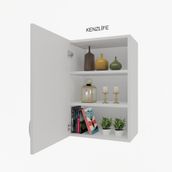 Kenzlife İrem 060.030.32 2 Raflı Kapaklı Ofis Banyo Kiler Evrak Kitaplık Mutfak Dolabı
