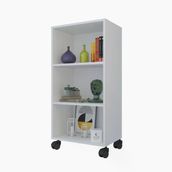Kenzlife Kitaplık Beril 088X040x020 Byz Tekerlekli Mutfak Dolabı Banyo Ofis Ayakkabılık Kiler