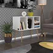 Kenzlife Komodin Adberilgen Byz 74*90*39 Ahşap Ayaklı Komidin Kitaplık