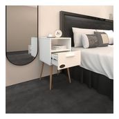 Kenzlife Komodin Budurgan Byz 74*39*39 Ahşap Ayaklı Raflı Çekmeceli Komidin Kitaplık