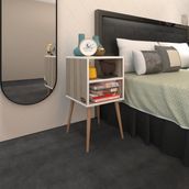 Kenzlife Komodin Erkeli Crd 74*39*39 Ahşap Ayaklı Komidin Kitaplık