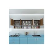 Kenzlife Konsta Ceviz 60x150x32 cm Mutfak ve Banyo Dolabı