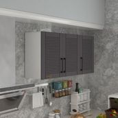 Kenzlife Limon 90 Gri Mod 2 90x120x32 Mebran Kapak Suntalam Gövde Hazır Mutfak Dolabı
